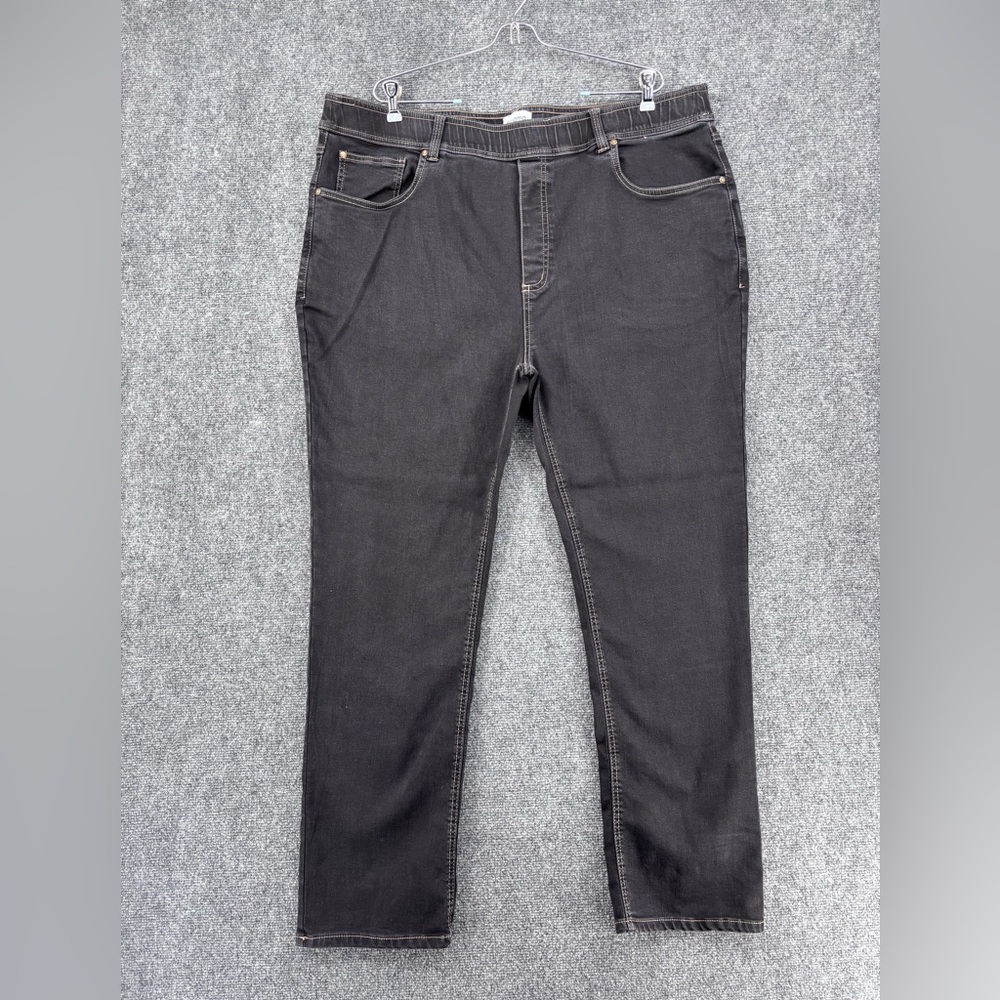 Pajama Jeans Women’s Bootcut Denim Pull On Jeans Size XL Dark Wash High Rise